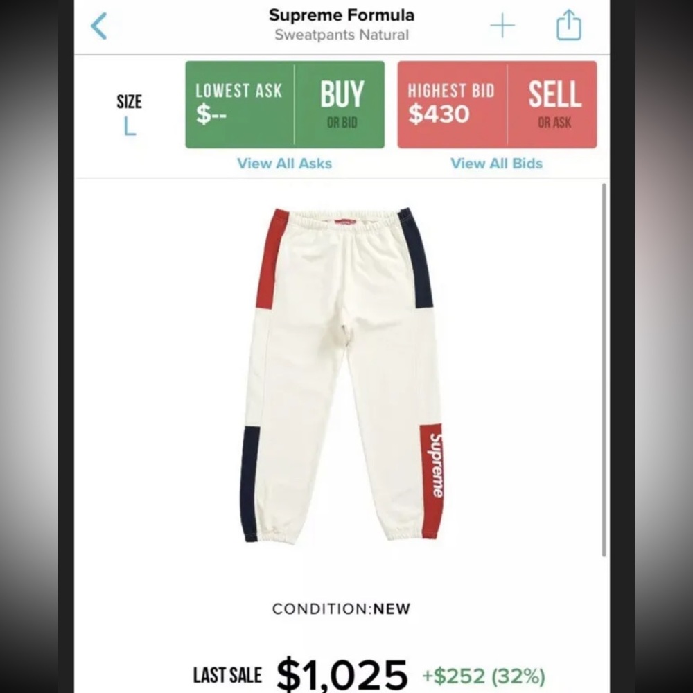 Supreme sweatpants